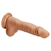 Cloud 9 Pro Sensual Swirl Thrust 7 Brown - Premium Silicone Dual Motor Vibrator for Intense Pleasure - Adult Naughty Store