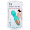 Cloud 9 Health & Wellness Flexi-Massager Rechargeable Wand Teal - Adult Naughty Store