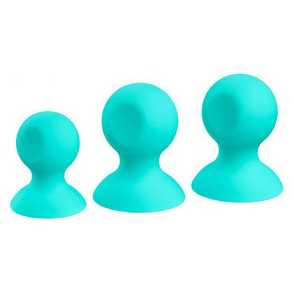 Cloud 9 Health & Wellness Nipple & Clitoral Massager Suction Set Teal - Adult Naughty Store