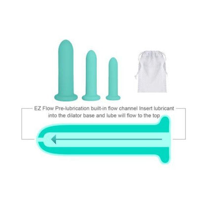 Cloud 9 Health & Wellness Silicone Dilator Kit - Graduated Vaginal and Anal Training Set for Enhanced Intimacy - Model DIL-9001 - Unisex - Expand and Relax Vaginal and Anal Muscles - Luxuriou - Adult Naughty Store