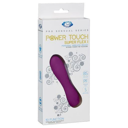 Cloud 9 Pro Sensual Power Touch Super Flex I Plum Purple Rechargeable Vibrator for Intense Pleasure