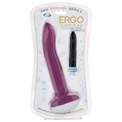 Ergo Super Flexi II Plum Purple Silicone Dong Pro Sensual Line - Ultimate Pleasure for Her - Adult Naughty Store