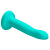 Ergo Super Flexi II Teal Green Silicone Dong - Pro Sensual Line - Model WTC965 - G-Spot Stimulator for Women - Adult Naughty Store