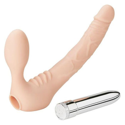 Cloud 9 Strapless Strap On Dildo - Model X2, Beige - For Sensual Couples Pleasure - Adult Naughty Store