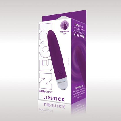 X-Gen Products Bodywand Mini Lipstick Vibrator - Model WL-2023 - Compact Pleasure for Women - Neon Purple