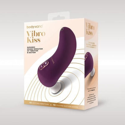 Bodywand Vibro Kiss Clitoral Massager - Model XG-2001 - Women's Pleasure - Dual Sensation Vibrations and Suction - Rose Pink