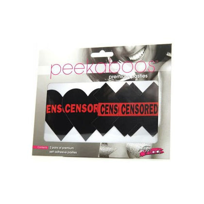 X-Gen Products: Peekaboos Premium Pasties - Censored Hearts & X - Model PPHX-2021 - Unisex - Intimate Accessories - One Size - Adult Naughty Store