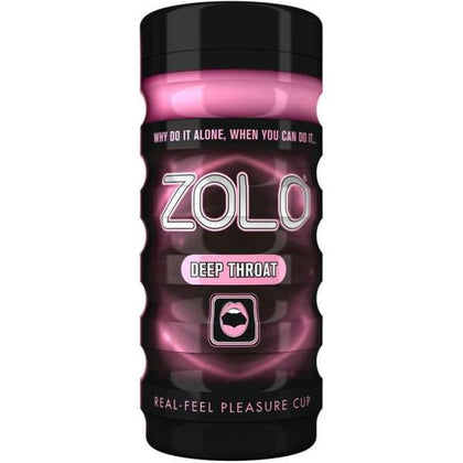 Zolo Deep Throat Real Feel Pleasure Cup - The Ultimate Oral Pleasure Experience for Men - Model DTC-500 - Deep Throat Suction - Male Masturbator - Black