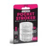 Zolo The Girlfriend Pocket Stroker - Flexible Oral Enhancer for Men - Model GFS-100 - White - Adult Naughty Store