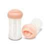 Zolo Realistic Deep Throat Clear Male Masturbator Sleeve - Model ZDTS-1001 - For Men - Intense Oral Pleasure - Transparent