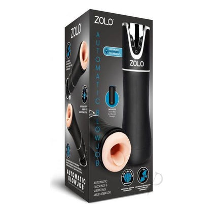 Zolo Automatic Blowjob Stroker - The Ultimate USB Rechargeable Suction Masturbator for Mind-Blowing Oral Pleasure - Model Z-Gen 3000 - Male - Intense Sensation - Sleek Black
