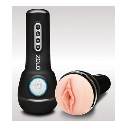 Zolo Power Stroker Vibrating and Squeezing Male Masturbator - Model Z2023 - For Intense Pleasure - Black