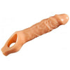 Mamba Penis Sheath Extender - Lifelike PVC Penis Extender Sleeve for Men - Model MX-2000 - Enhance Size and Stamina - Flesh Color - Adult Naughty Store