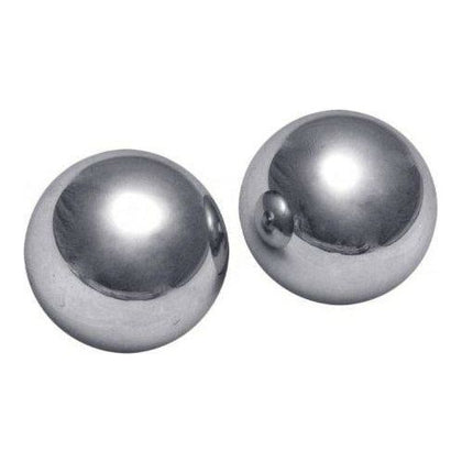 Introducing the Titanica Extreme Steel Orgasm Balls Silver - The Ultimate Pleasure Experience for Adventurous Souls - Adult Naughty Store