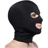 Master Series Facade Spandex Hood with Eye and Mouth Holes - O/S - Black - Sensual BDSM Roleplay Accessory