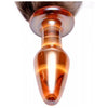 Frisky Faux Fox Tail Glass Anal Plug - Model FTAP-001 - Unisex - Sensual Pleasure - Orange