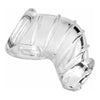 Master Series Detained Soft Body Chastity Cage Clear - Model DSBC-001 - Male - Erection Restriction - Discreet Comfort - Clear