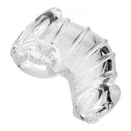 Master Series Detained Soft Body Chastity Cage Clear - Model DSBC-001 - Male - Erection Restriction - Discreet Comfort - Clear