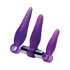 Frisky XR Brands Vibrating Finger Rimmer Set - Intense Anal Stimulation for All Genders - 3-Piece Set in Sensual Purple - Adult Naughty Store