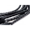 Strict 8 Tail Braided Flogger Black Leather - Intensify Your Sensual Experience with the XR Brands Strict 8 Tail Braided Flogger Black Leather BDSM Toy STBF-8T-001 - Unisex Pleasure in Black - Adult Naughty Store