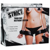 XR Brands Strict Thigh Cuff Restraint System Black - Intense Pleasure for All Genders