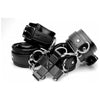 Strict Hog-Tie Restraint System Black Leather - Premium BDSM Bondage Kit for Ultimate Submission and Pleasure - XR Brands