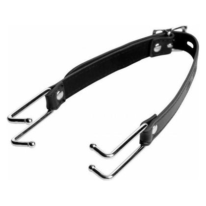 Strict Claw Hook Mouth Spreader - XR Brands Intimidator Model X1 - Unisex BDSM Mouth Gag Toy for Intense Pleasure - Black