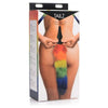 Tailz Rainbow Tail Silicone Butt Plug - Model TR-001 - Unisex Anal Pleasure - Multi-Colored