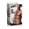 Strict Leather Male Full Body Harness - Model X1 - Black Leather - For Dominant and Submissive Pleasure