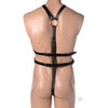 Strict Leather Male Full Body Harness - Model X1 - Black Leather - For Dominant and Submissive Pleasure