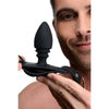 XR Brands Strict Male Cock Ring Harness with Silicone Butt Plug - Model XR-2021 - For Men - Anal Pleasure - Black