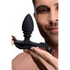 XR Brands Strict Male Cock Ring Harness with Silicone Butt Plug - Model XR-2021 - For Men - Anal Pleasure - Black - Adult Naughty Store