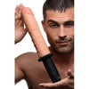 Master Series Onslaught 13X XL Vibrating Dildo Thruster - Model 13X, Beige, for Intense Pleasure and Deep Stimulation