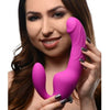 Royal Rider Vibrating Silicone Strapless Strap On Dildo - Purple, Model RR-1000, for Couples, Clitoral and Vaginal Stimulation - Adult Naughty Store