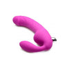 Royal Rider Vibrating Silicone Strapless Strap On Dildo - Purple, Model RR-1000, for Couples, Clitoral and Vaginal Stimulation - Adult Naughty Store