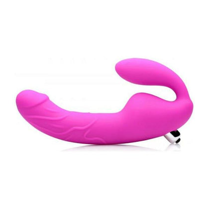 Royal Rider Vibrating Silicone Strapless Strap On Dildo - Purple, Model RR-1000, for Couples, Clitoral and Vaginal Stimulation - Adult Naughty Store