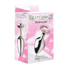 XR Brands Booty Sparks Pink Gem Medium Anal Plug - Model BSMAP-001 - For All Genders - Pleasure in the Backdoor - Pink