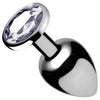 XR Brands Booty Sparks Clear Gem Large Anal Plug - Model XRB-001 - Unisex Anal Pleasure - Clear