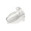 Master Series Peephole Clear Hollow Anal Plug - Small, Model PS-001, Unisex, Anal Pleasure, Clear
