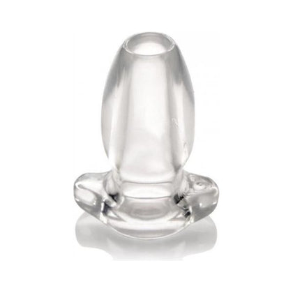 Master Series Peephole Clear Hollow Anal Plug - Small, Model PS-001, Unisex, Anal Pleasure, Clear