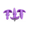 Trinity Vibes XR Brands 4 Piece Vibrating Anal Plug Set - Model T-VP-4P - Unisex - Anal Pleasure - Purple