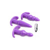 Trinity Vibes XR Brands 4 Piece Vibrating Anal Plug Set - Model T-VP-4P - Unisex - Anal Pleasure - Purple