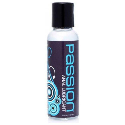 XR Brands Passion Anal Lubricant - Deluxe Water-Based Gel for Comfortable Anal Pleasure - Model: 2 Fluid Ounces - Gender: Unisex - Enhances Backdoor Sensations - Clear Color