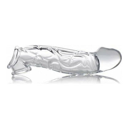 XR Brands Size Matters 2in Clear Penis Extender Sleeve - Model XRSMS-2 - Male Genital Enhancement for Intense Pleasure - Transparent