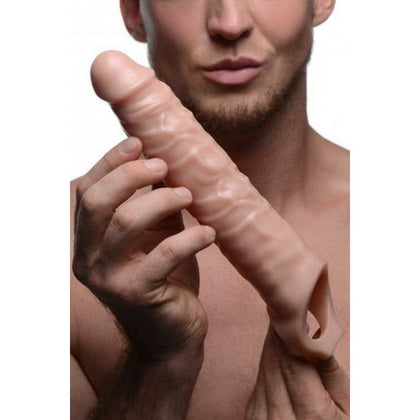 Size Matters 3-Inch Penis Flesh Extender Sleeve by XR Brands - Model XRS-3000 - Male Enhancement Toy for Enhanced Pleasure - Flesh Color