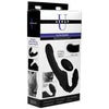 XR Brands Pro Rider 9X Vibrating Strapless Strap On with Remote Control - Powerful Dual Motor Double Ended Dildo for Couples - Black - Adult Naughty Store