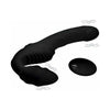 XR Brands Pro Rider 9X Vibrating Strapless Strap On with Remote Control - Powerful Dual Motor Double Ended Dildo for Couples - Black - Adult Naughty Store