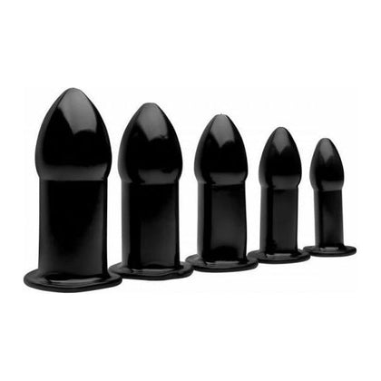 Master Series XR Brands Expansion Anal Dilator Set - Model XRD-500 - Unisex - Anal Pleasure - Black - Adult Naughty Store