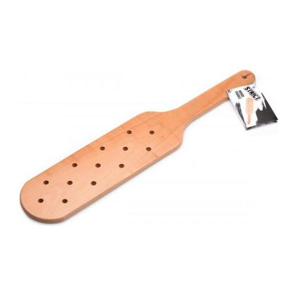 XR Brands Strict Wood Paddle - Classic Corporal Punishment Toy SPW-001 - Unisex Impact Play Pleasure - Brown - Adult Naughty Store