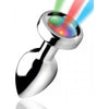 XR Brands Booty Sparks Light Up Small Anal Plug - Model XRS-1001 - Unisex Pleasure Toy - Silver